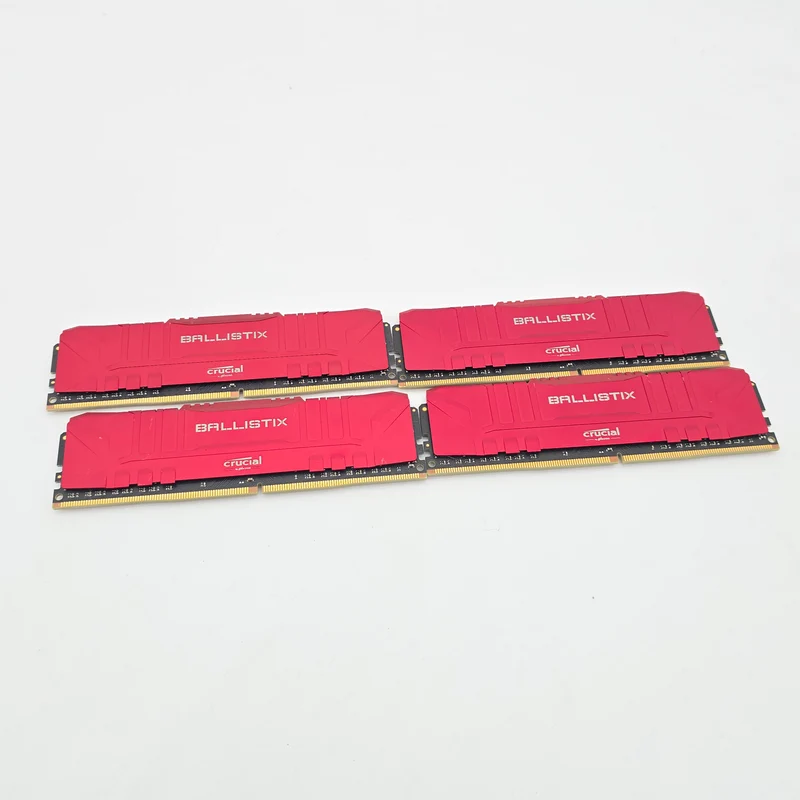 Micron Crucial Ballistix 32GB DDR4, 3000MHz, CL15-16-16-35, Desktop Gaming Memory RAM (4x8GB)