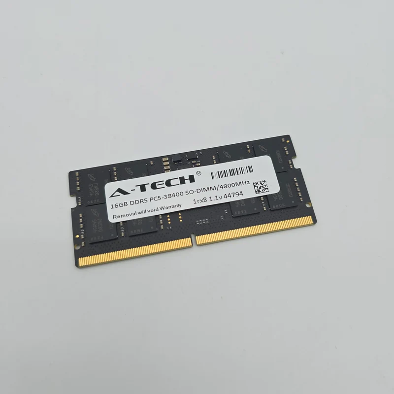 A-Tech 16GB DDR5, 4800MHz, SODIMM Laptop Gaming Memory RAM (1x16GB)