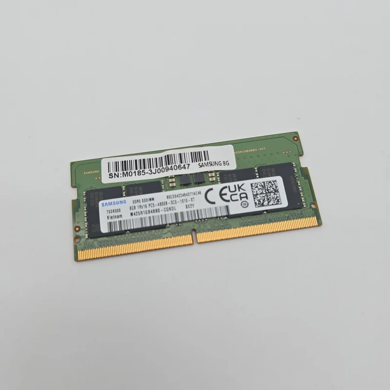 Samsung 8GB DDR5, 4800MHz, SODIMM Laptop Memory RAM (1x8GB)