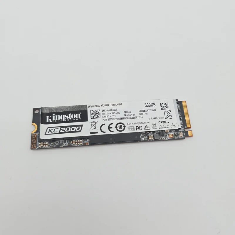Kingston KC2000 500GB, M.2 NVMe SSD Storage