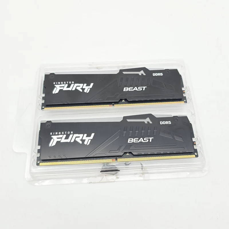 Kingston Fury Beast 16GB DDR5, 5200MHz, CL40, Desktop Gaming Memory RAM (2x8GB)