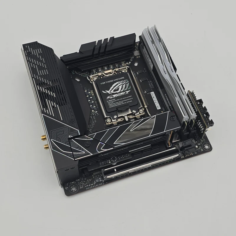 ASUS ROG STRIX Z790-I Gaming WiFi Gaming Motherboard, G.Skill Trident Z5 RGB 32GB DDR5 7200MHz CL34 Memory RAM Combo