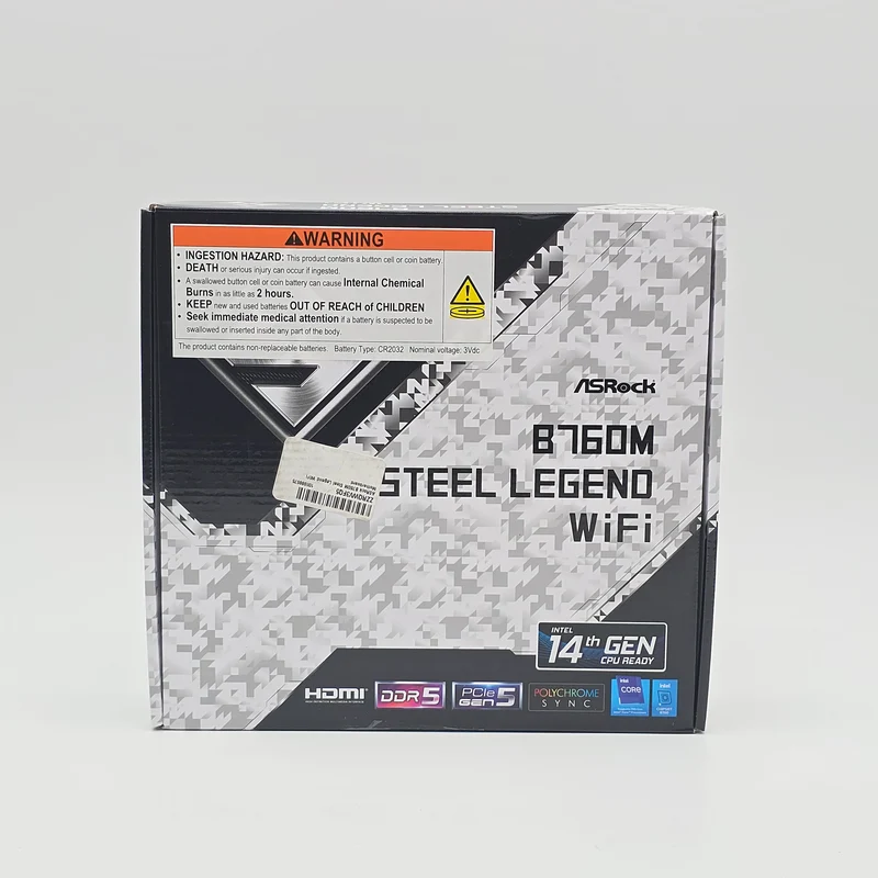 ASRock B650M Steel Legend WiFi, Socket LGA 1700, mATX Desktop Gaming Motherboard