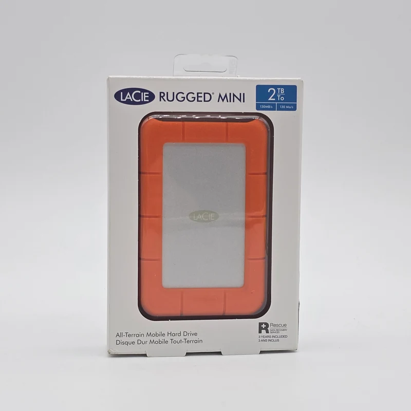 Seagate Lacie Rugged Mini 2TB External Hard Drive HDD Storage