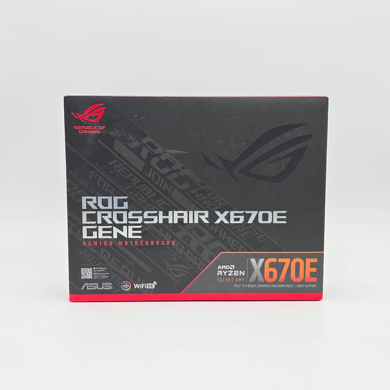 ASUS ROG Crosshair X670E Gene, AMD Socket AM5, ATX Desktop Gaming Motherboard