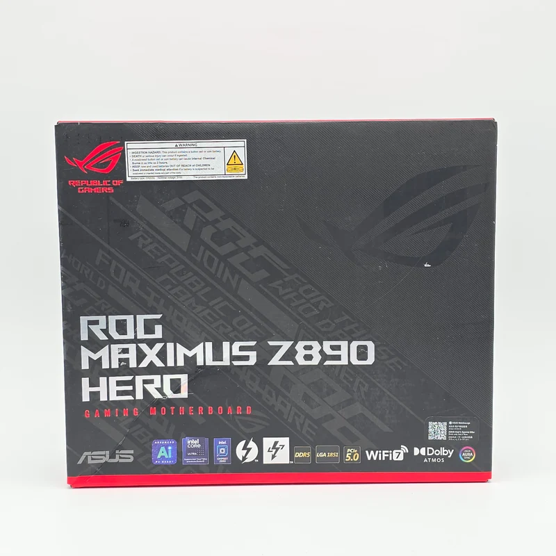 ASUS ROG Maximus Z890 Hero, Intel Socket LGA 1851, ATX Desktop Gaming Motherboard