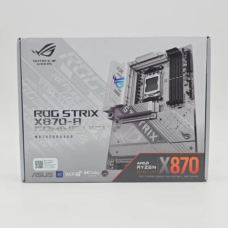 ASUS ROG STRIX X870-A Gaming WiFi, AMD Socket AM5, ATX Gaming Desktop Motherboard