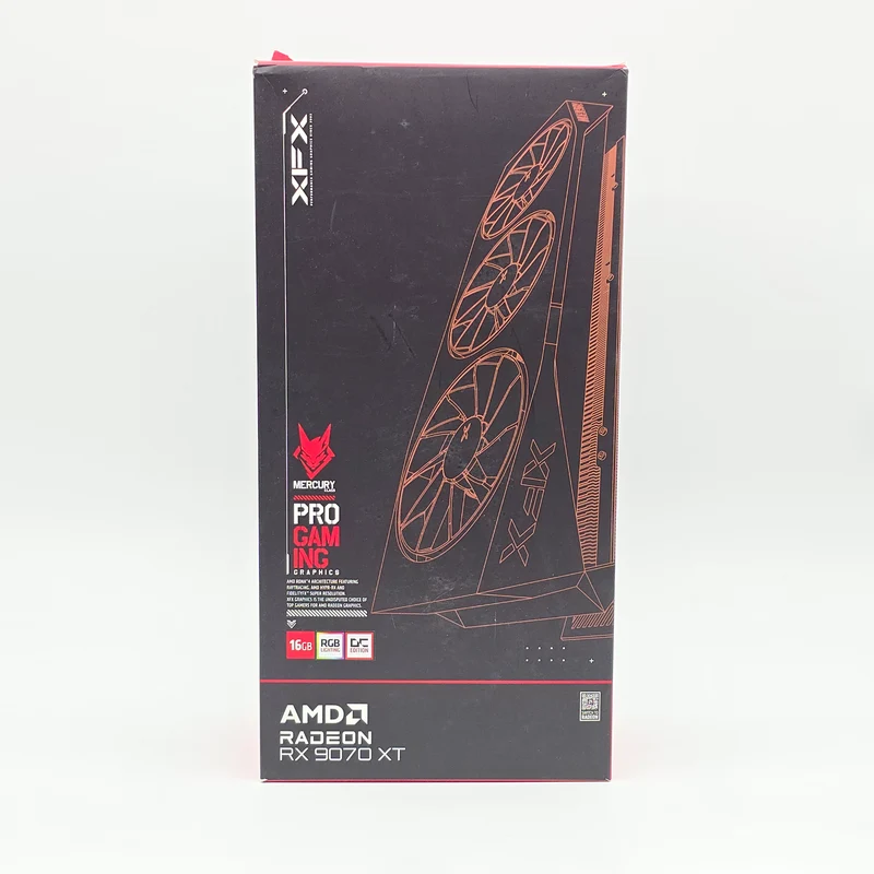 RX 9070 XT XFX Mercury Class Pro Gaming OC 16GB, AMD Radeon Gaming Graphics Card GPU