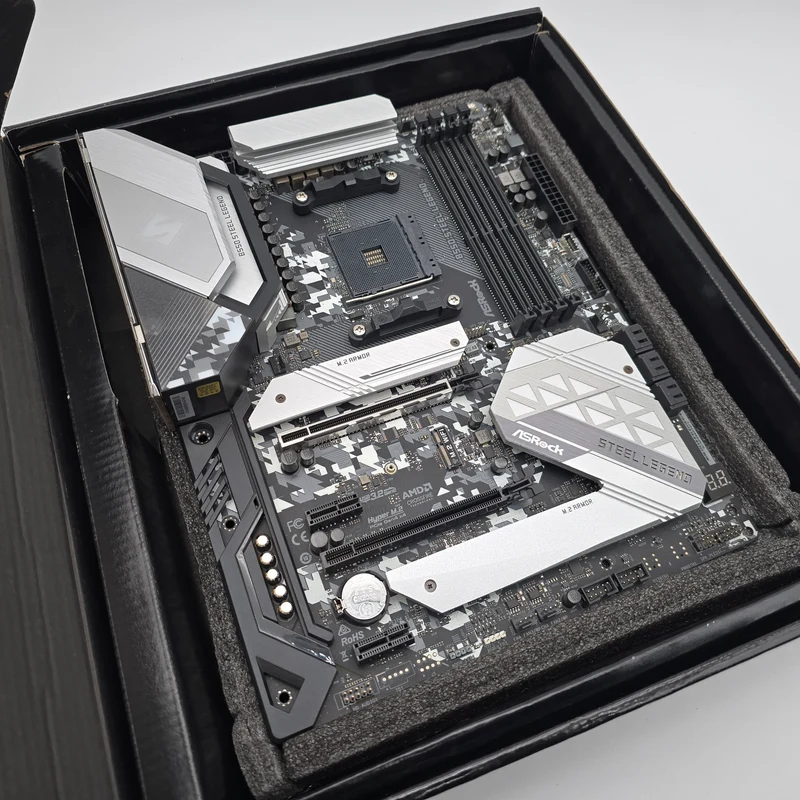 ASRock B550 Steel Legend, Socket AM4, ATX Desktop Gaming Motherboard