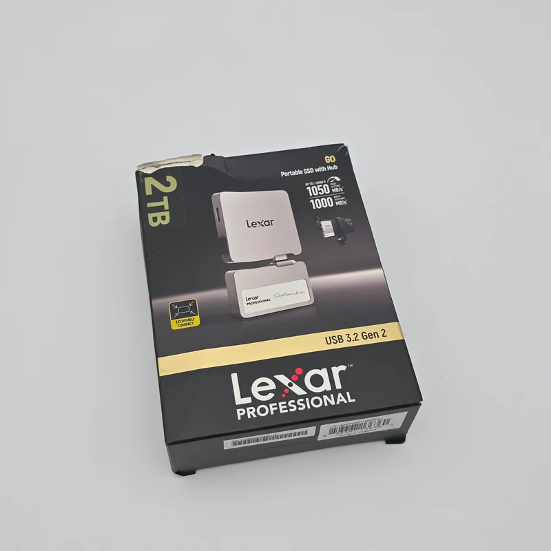 Lexar Professional Go 2TB, Portable SSD Storage with Hub