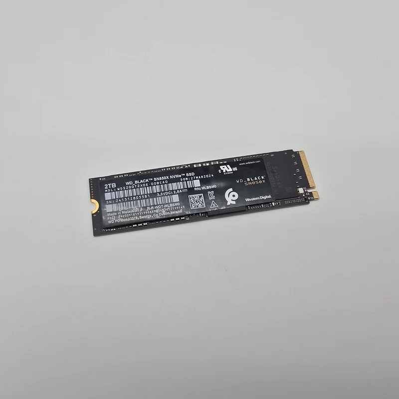Western Digital WD_Black SN850X 2TB, NVMe SSD Storage