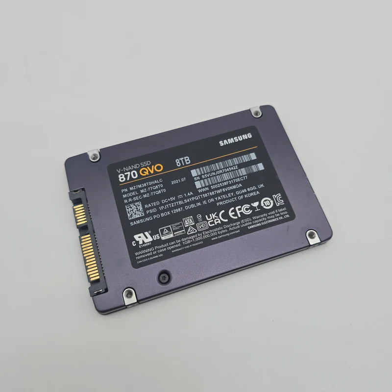 Samsung 870 QVO 8TB SATA SSD Storage