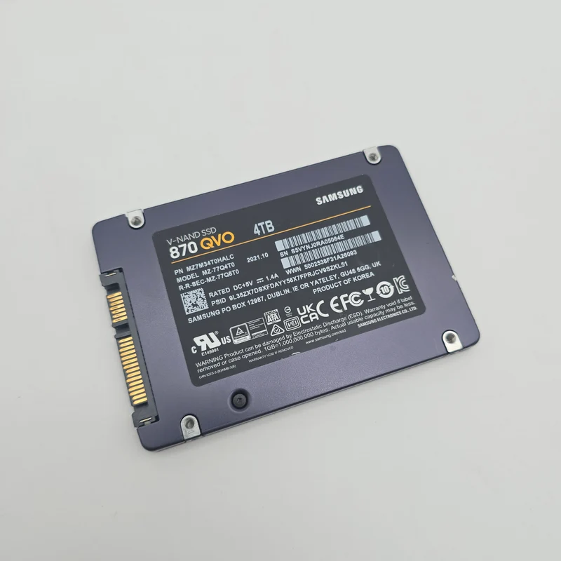 Samsung 870 QVO 4TB SATA SSD Storage
