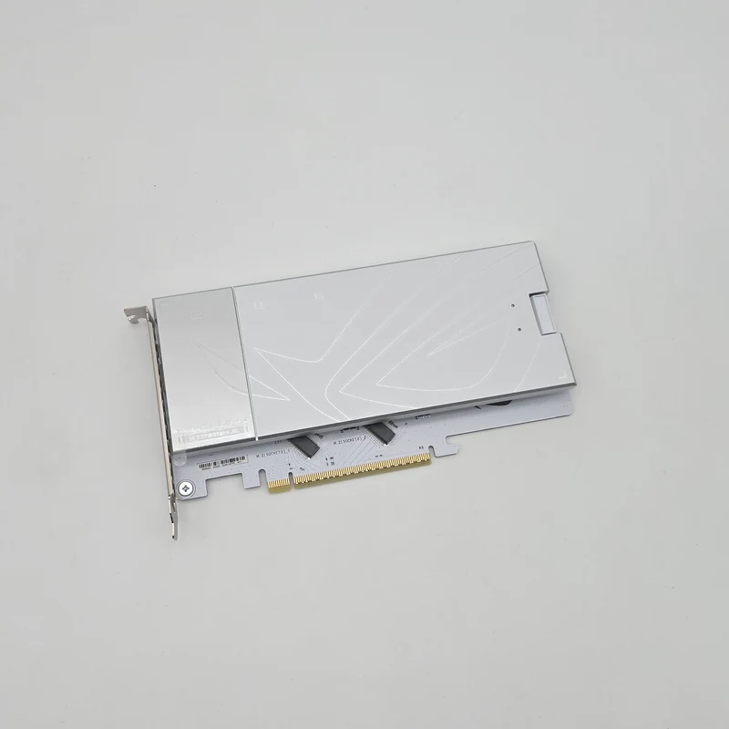 ROG Hyper M.2 NVMe Storage Expansion PCIe Card, White, from X870E ASUS ROG GLACIAL
