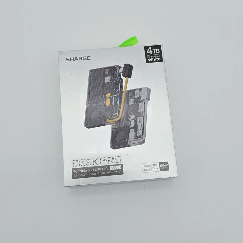 Sharge Disk Pro 4TB Portable SSD NVMe Storage with Hub Enclosure