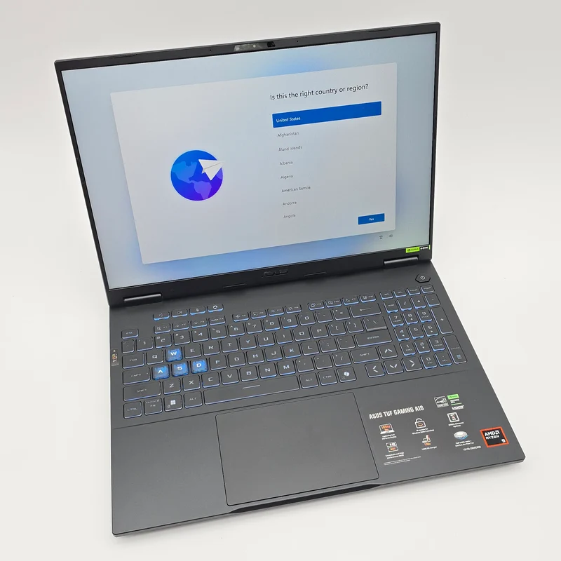 ASUS TUF A16, RTX 5070, Ryzen 9 270, 32GB DDR5, 1TB NVMe, 16" 1200p 165Hz, Windows Gaming Laptop