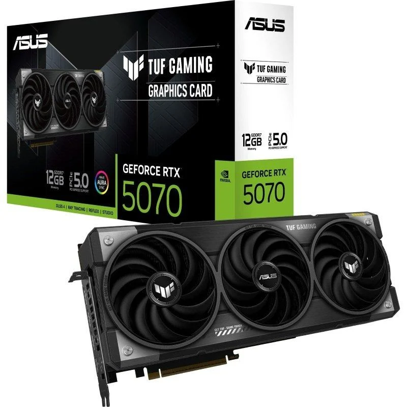 RTX 5070 ASUS TUF Gaming 12GB, NVIDIA Gaming Graphics Card