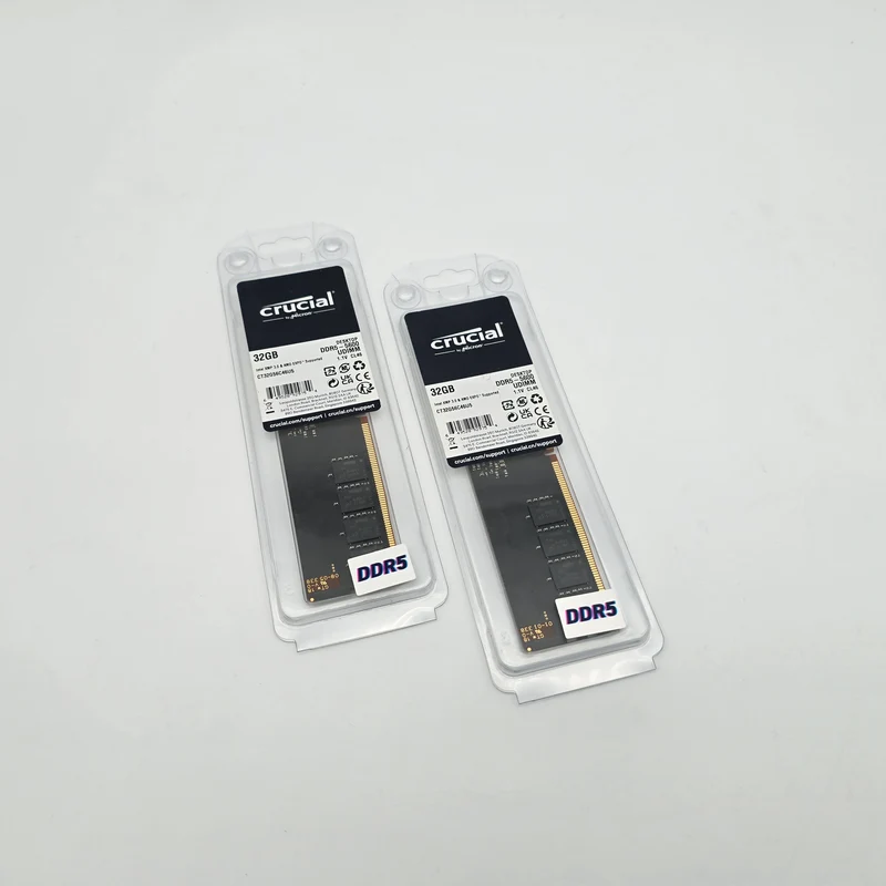 Crucial Micron 64GB DDR5 RAM, 5600MHz, CL32 Desktop Gaming Memory 2x32GB