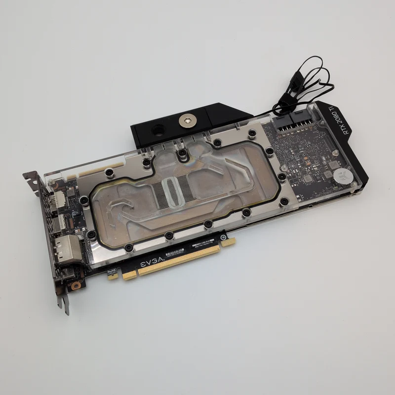 RTX 2080 Ti EVGA 11GB, EK Water Block, NVIDIA Gaming Graphics Card GPU