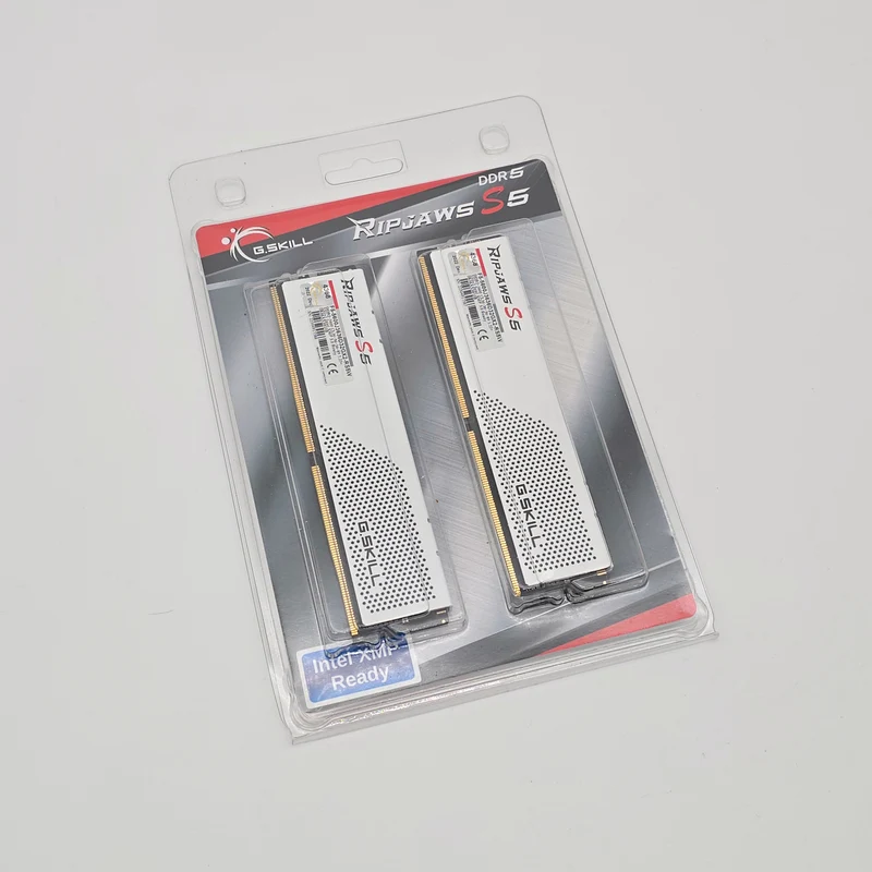 G.Skill Ripjaws S5 White 64GB Desktop Gaming Memory DDR5, 5600MHz, CL36-36-36-89, 2x32GB