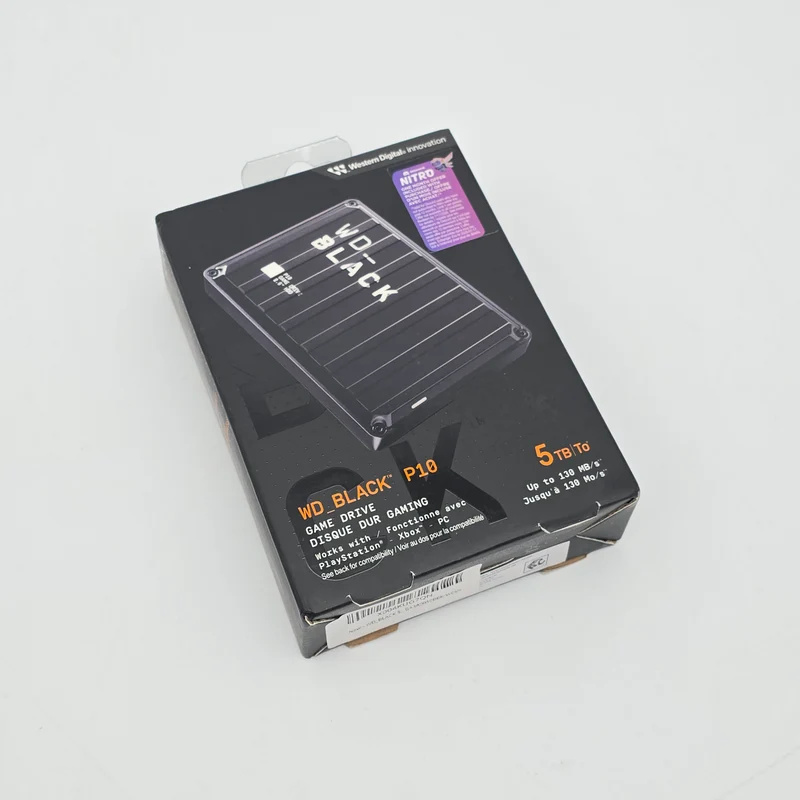 WD Black P10 5TB Game Drive for PC, Xbox, Playstation, External USB Hard Drive