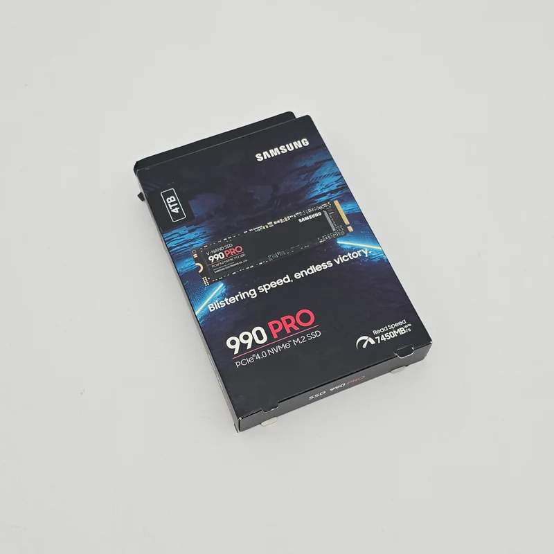 Samsung 990 Pro 4TB NVMe SSD, M.2 PCIe Gen4, 7,450 MB/s