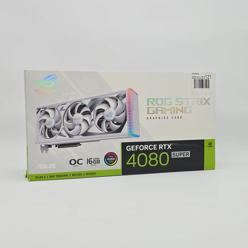 RTX 4080 Super ASUS ROG STRIX OC White 16GB, NVIDIA Gaming Graphics Card GPU