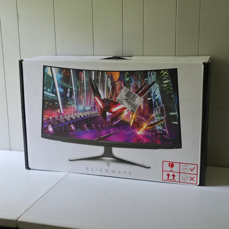 Alienware AW3225QF 32" 4K QD-OLED Curved Gaming Monitor, 240Hz, G-Sync, 0.03ms