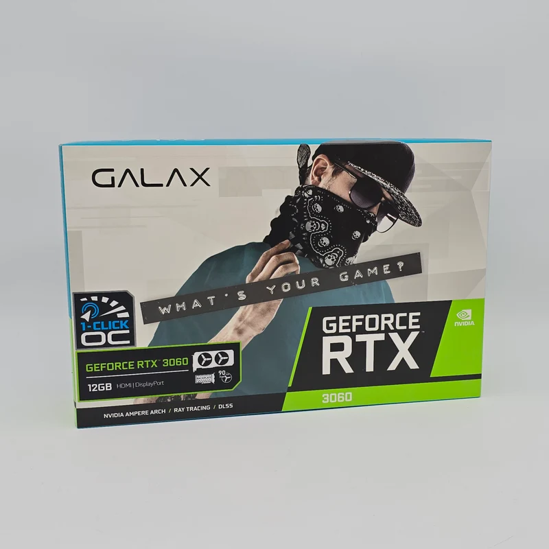 RTX 3060 Galax 1-Click OC 12GB, NVIDIA Gaming Graphics Card GPU