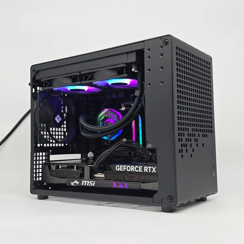 RTX 5080, 9800X3D, 64GB DDR5, 2TB NVMe, Custom Liquid Cooled Mini-ITX Gaming PC