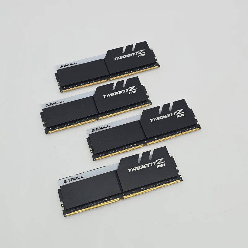128GB G.Skill DDR4 TridentZ RGB 3200MHz RAM CL16, Desktop Computer Gaming Memory, Black and Silver