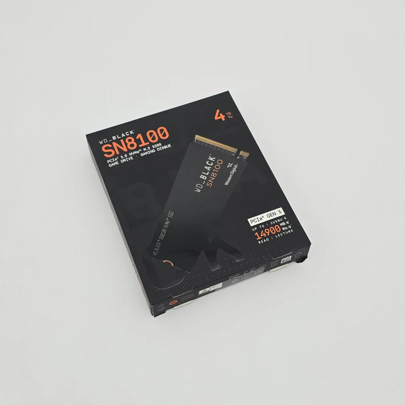 WD_BLACK 4TB SN8100 NVMe SSD Gen 5 PCIe 5.0, 14,900 MB/s
