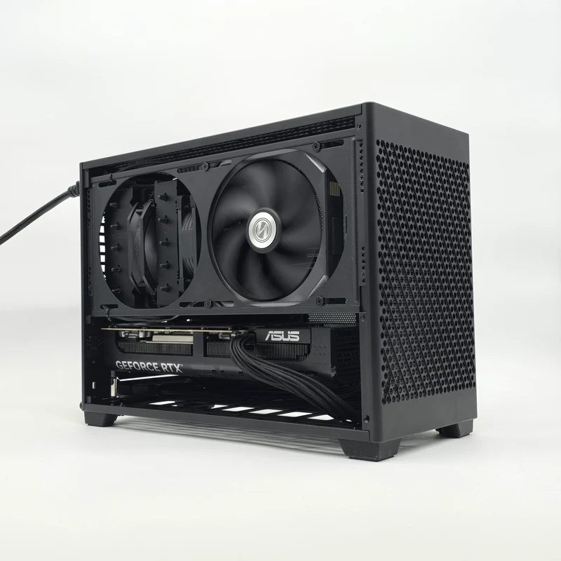 RTX 5080, Ryzen 7 9800X3D Delidded, 32GB DDR5, 2TB NVMe, Custom Mini-ITX Gaming PC NCASE M2