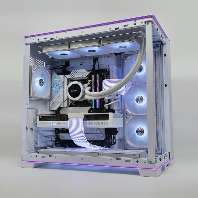 RTX 5080, Intel i9-14900K, 32GB DDR5, 2TB NVMe, Custom White Liquid Cooled Gaming PC