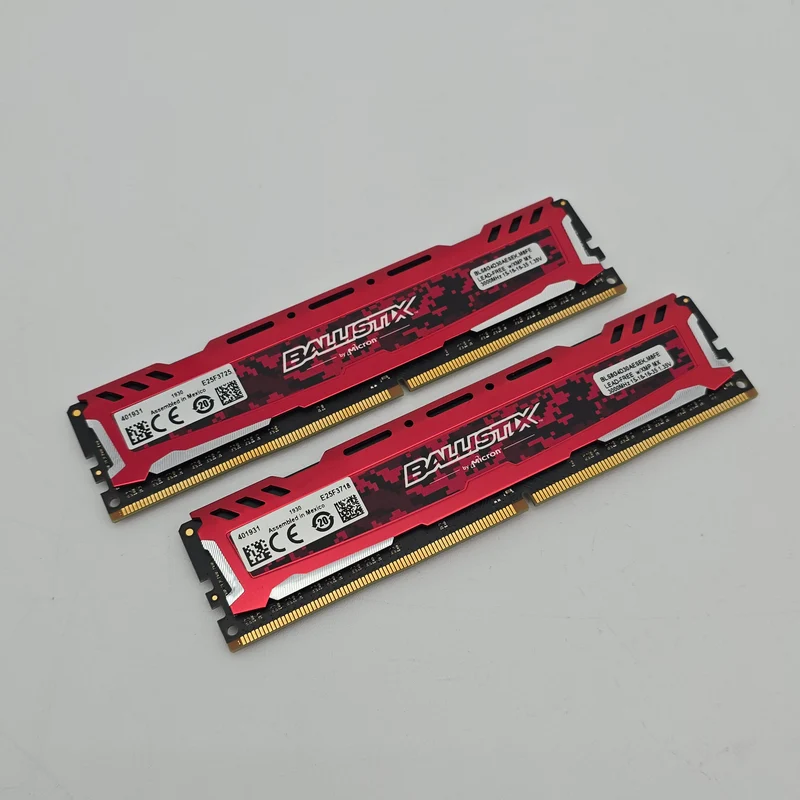 16GB DDR4 RAM 3000MHz, 2x8GB Ballistix Red CL15-16-16-35