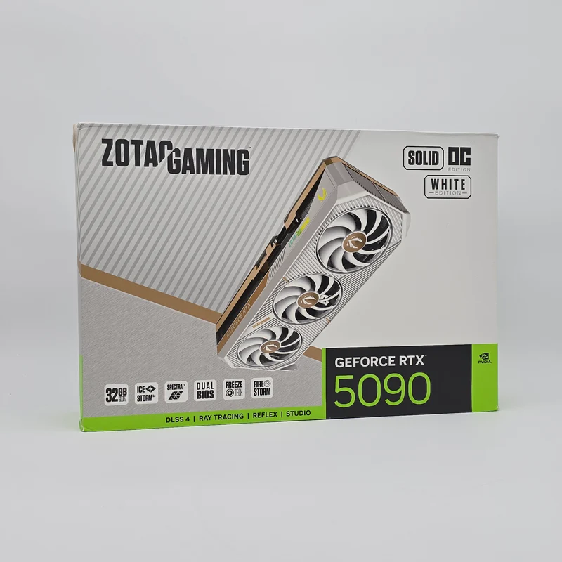 RTX 5090 Zotac Solid OC White 32GB, NVIDIA Gaming Graphics Card GPU
