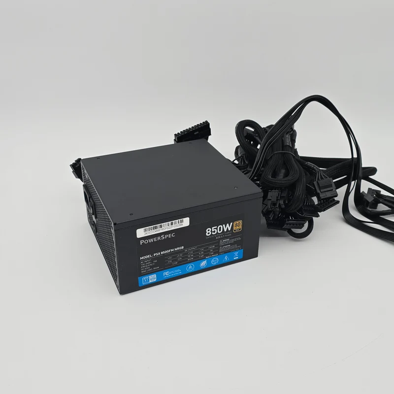 PowerSpec 850W Power Supply PSU, Fully Modular 80+ Gold PSU