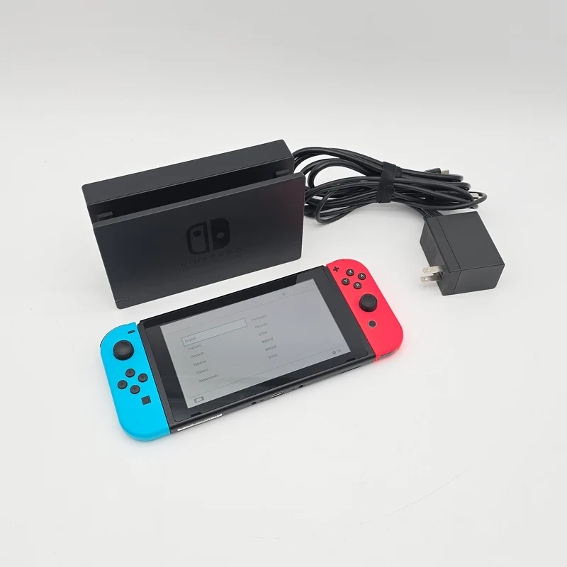 Nintendo Switch HAC-001 First Gen w/ Red and Blue Joycons, First Gen Hackable Console