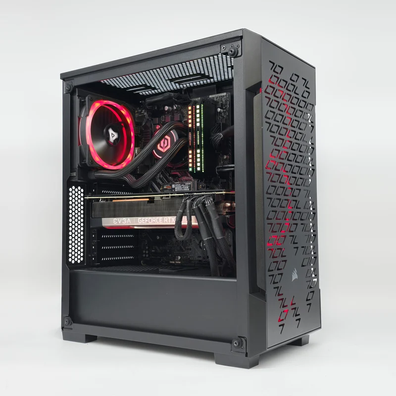 RTX 3080 EVGA FTW3, Intel i9-9900K, 32GB Dominator RAM, Custom Liquid Cooled Gaming PC