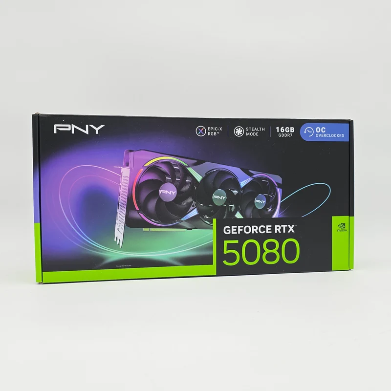 RTX 5080 PNY EPIC-X RGB OC, NVIDIA Gaming Graphics Card GPU