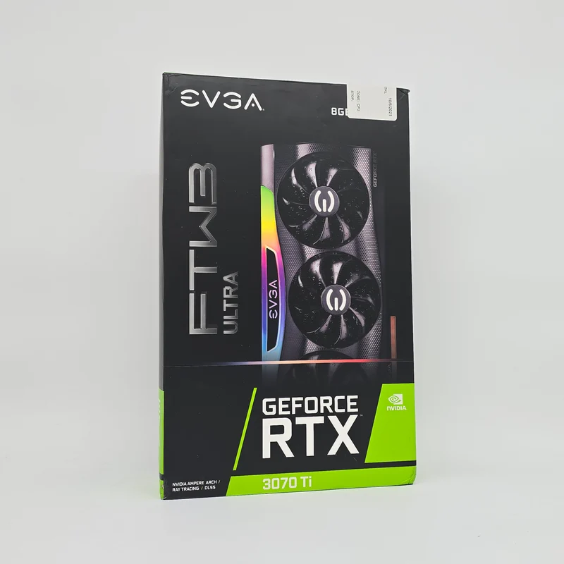 RTX 3070Ti EVGA FTW3 UTLRA 8GB, NVIDIA Gaming Graphics Card GPU