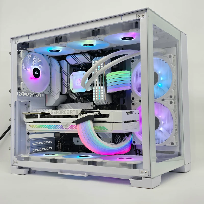 RTX 3080 ROG STRIX, Ryzen 7 5800X, 32GB Dominator Platinum, 1.5TB, Custom White Gaming PC