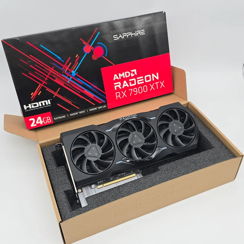 RX 7900 XTX Reference Model Sapphire 24GB, AMD Radeon Gaming Graphics Card GPU, 7900XTX