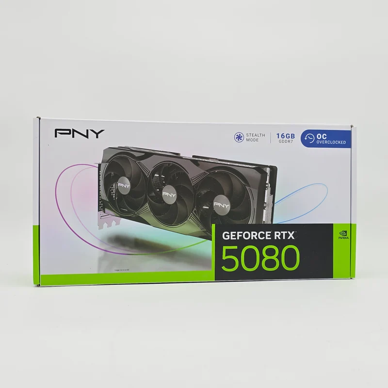 RTX 5080 PNY OC Edition 16GB, NVIDIA Gaming Graphics Card GPU
