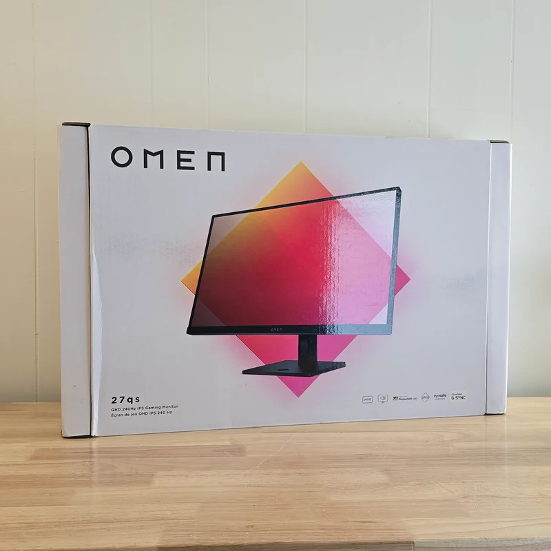 HP OMEN 27QS, 27" IPS LED QHD 240Hz FreeSync and G-SYNC Gaming Monitor