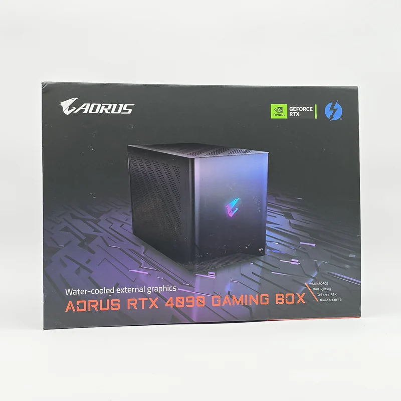 Aorus RTX 4090 Gaming Box eGPU, WATERFORCE All-in-One Liquid Cooled