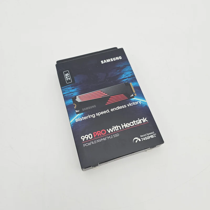 Samsung 990 Pro 2TB NVMe SSD with Heatsink, M.2 PCIe Gen4, 7,450 MB/s