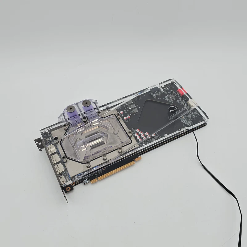 RTX 3090 Ti Zotac 24GB w/ Bykski RGB Waterblock, NVIDIA Gaming Graphics Card GPU, 3090Ti