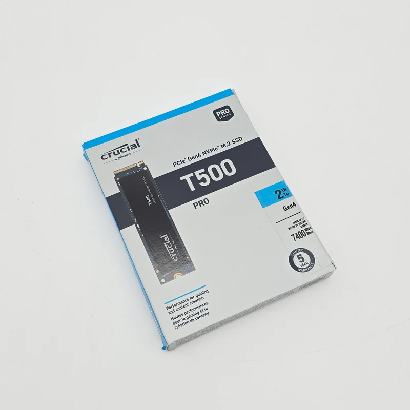 Crucial T500 Pro 2TB, NVMe SSD Gen 4 PCIe, 7400MB/s