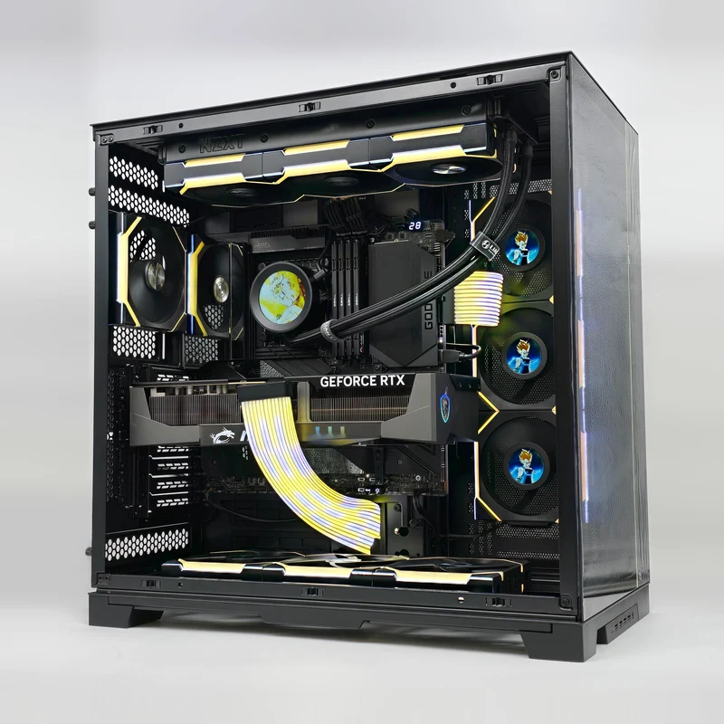 RTX 5090, Intel i9-14900K, 128GB DDR5, 8TB NVMe, MSI GODLIKE, Custom Liquid Cooled Gaming PC